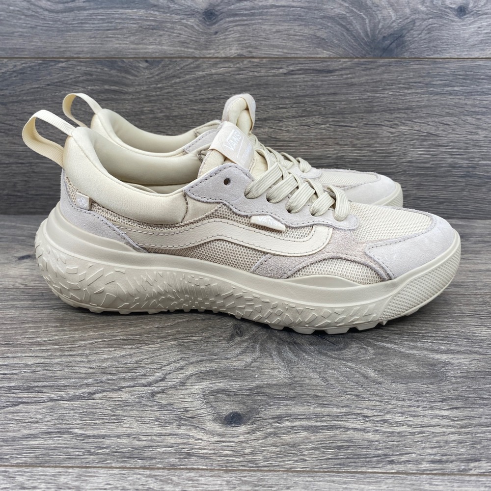 Vans UltraRange EXO Hi VR3 Sneakers Womens 8 Cream Suede Mesh Low Top